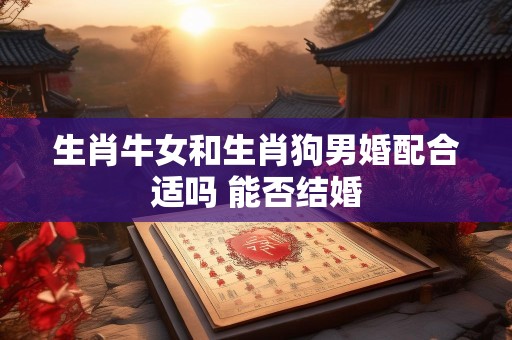 生肖牛女和生肖狗男婚配合适吗 能否结婚