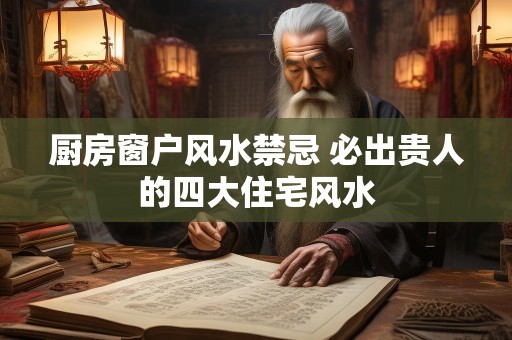 厨房窗户风水禁忌 必出贵人的四大住宅风水