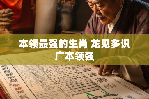 本领最强的生肖 龙见多识广本领强