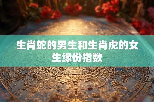 生肖蛇的男生和生肖虎的女生缘份指数