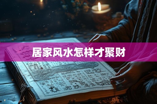 居家风水怎样才聚财