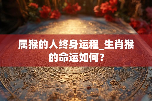 属猴的人终身运程_生肖猴的命运如何？
