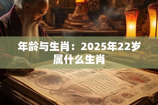 年龄与生肖：2025年22岁属什么生肖