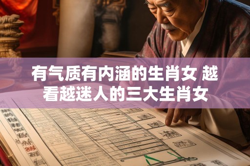 有气质有内涵的生肖女 越看越迷人的三大生肖女