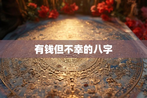 有钱但不幸的八字