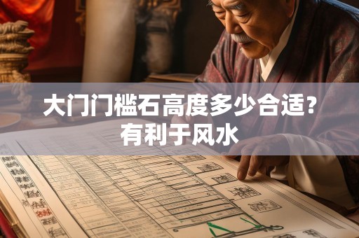大门门槛石高度多少合适？有利于风水