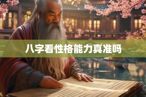 八字看性格能力真准吗