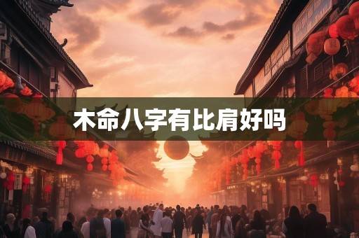 木命八字有比肩好吗