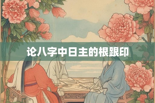 论八字中日主的根跟印