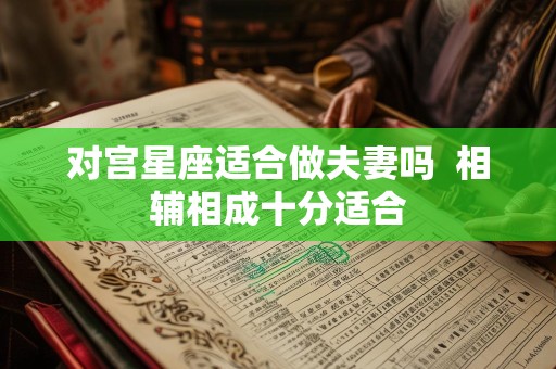 对宫星座适合做夫妻吗  相辅相成十分适合