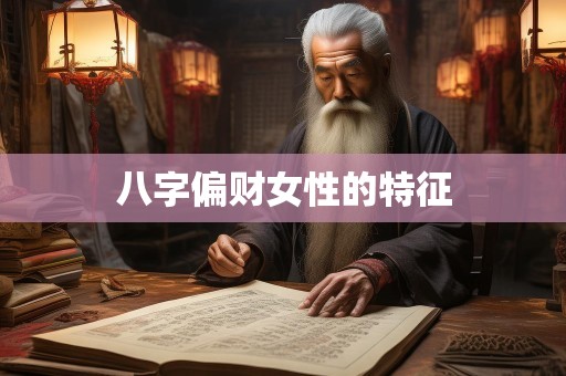 八字偏财女性的特征
