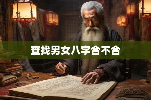 查找男女八字合不合