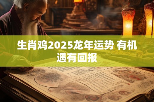 生肖鸡2025龙年运势 有机遇有回报