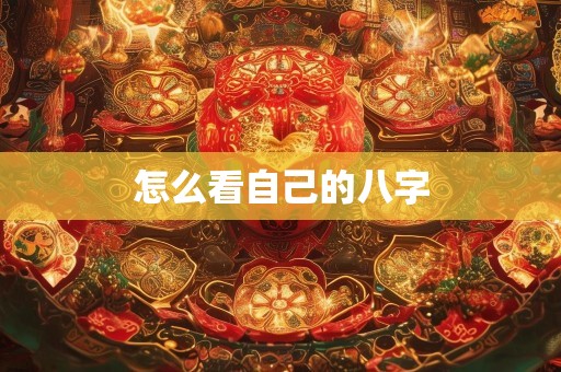 怎么看自己的八字