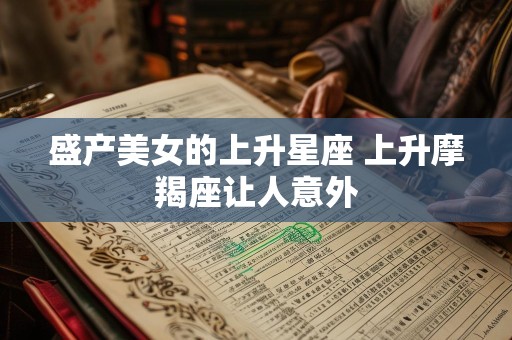 盛产美女的上升星座 上升摩羯座让人意外
