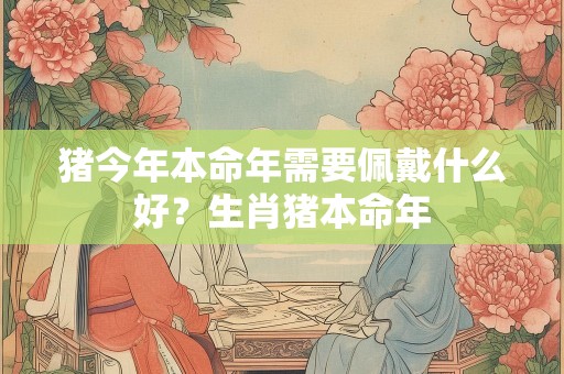 猪今年本命年需要佩戴什么好？生肖猪本命年