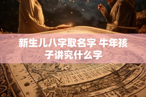 新生儿八字取名字 牛年孩子讲究什么字