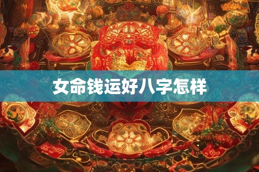 女命钱运好八字怎样