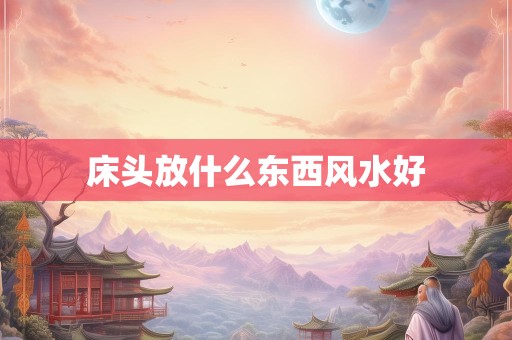 床头放什么东西风水好