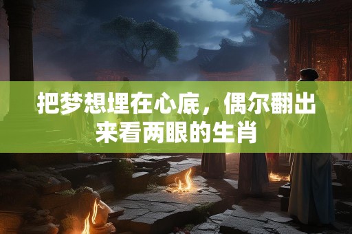把梦想埋在心底，偶尔翻出来看两眼的生肖