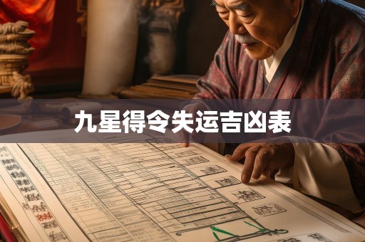 九星得令失运吉凶表