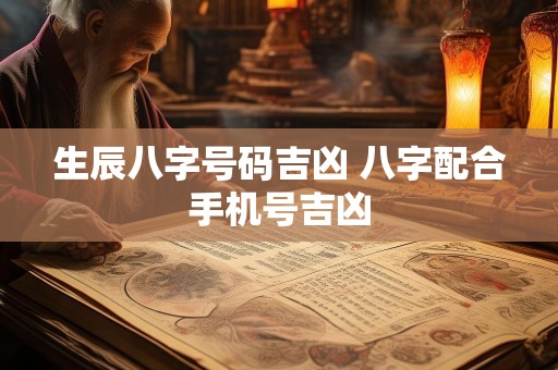 生辰八字号码吉凶 八字配合手机号吉凶