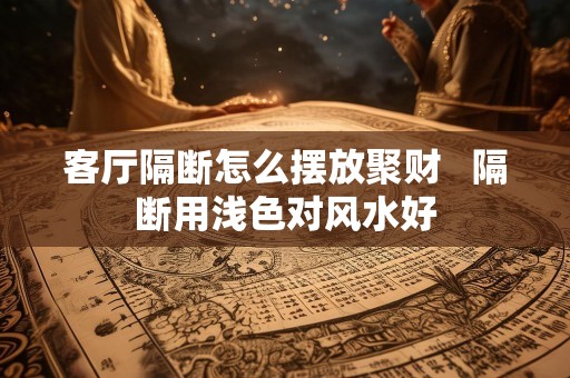 客厅隔断怎么摆放聚财   隔断用浅色对风水好