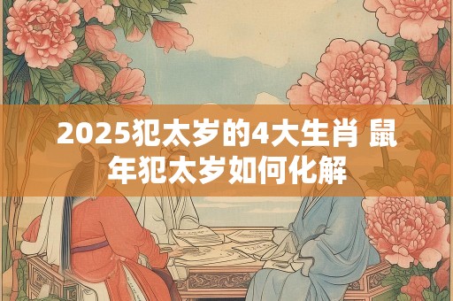 2025犯太岁的4大生肖 鼠年犯太岁如何化解