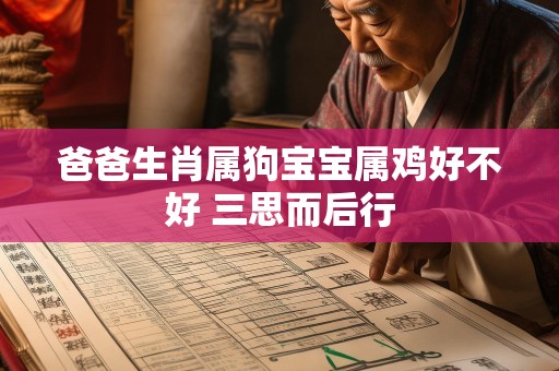 爸爸生肖属狗宝宝属鸡好不好 三思而后行