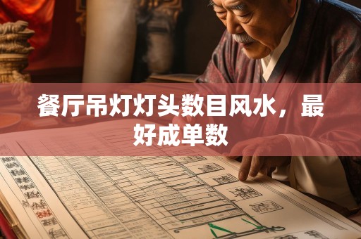 餐厅吊灯灯头数目风水，最好成单数