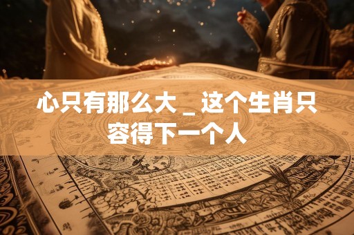 心只有那么大＿这个生肖只容得下一个人