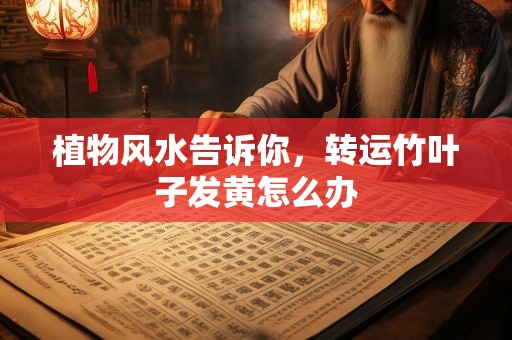 植物风水告诉你，转运竹叶子发黄怎么办