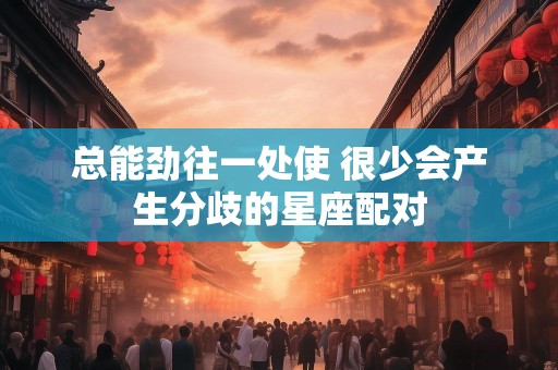 总能劲往一处使 很少会产生分歧的星座配对