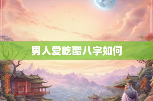 男人爱吃醋八字如何