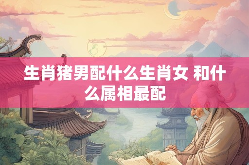 生肖猪男配什么生肖女 和什么属相最配