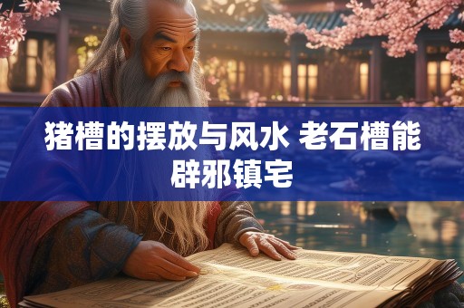 猪槽的摆放与风水 老石槽能辟邪镇宅