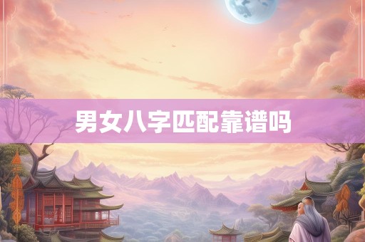 男女八字匹配靠谱吗
