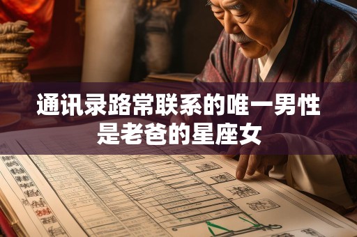 通讯录路常联系的唯一男性是老爸的星座女