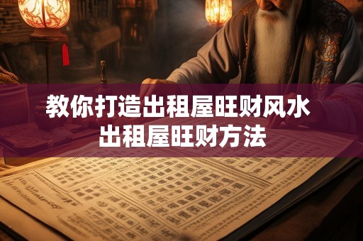 教你打造出租屋旺财风水 出租屋旺财方法