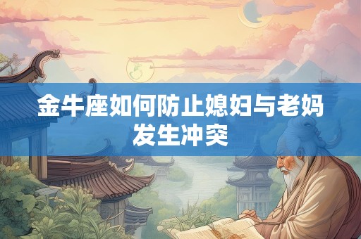 金牛座如何防止媳妇与老妈发生冲突