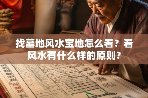 找墓地风水宝地怎么看？看风水有什么样的原则？