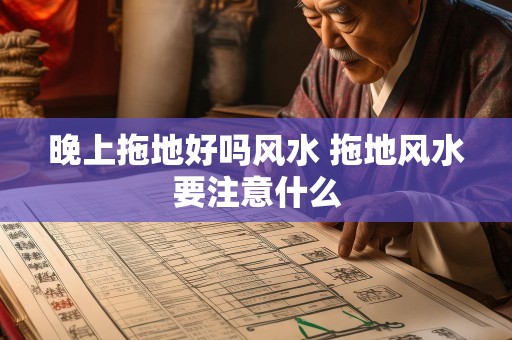 晚上拖地好吗风水 拖地风水要注意什么