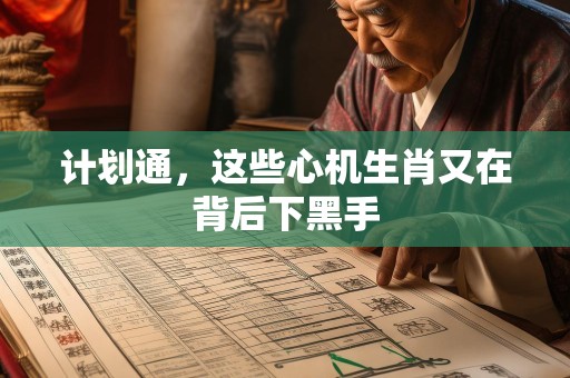 计划通，这些心机生肖又在背后下黑手
