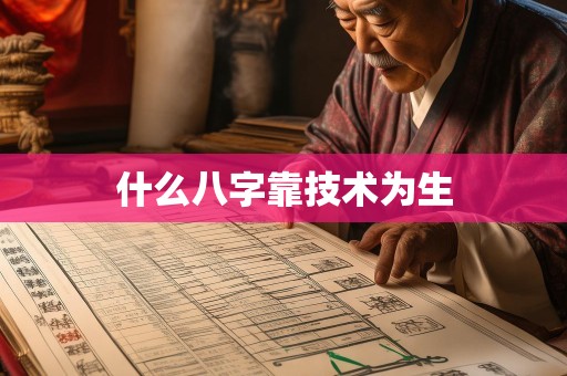 什么八字靠技术为生