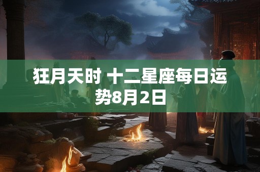 狂月天时 十二星座每日运势8月2日