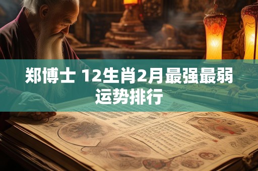 郑博士 12生肖2月最强最弱运势排行
