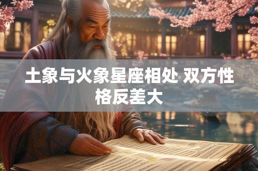 土象与火象星座相处 双方性格反差大