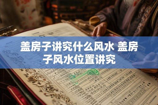 盖房子讲究什么风水 盖房子风水位置讲究