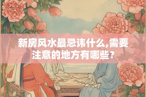 新房风水最忌讳什么,需要注意的地方有哪些？