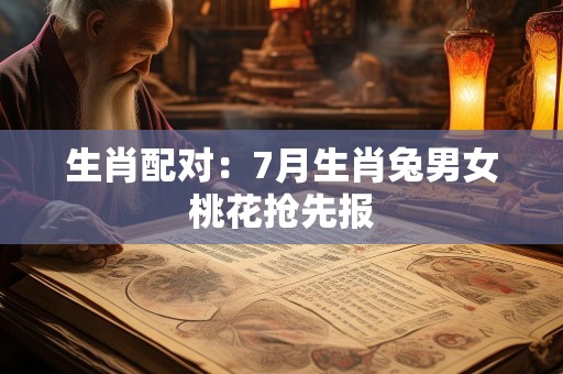 生肖配对：7月生肖兔男女桃花抢先报
